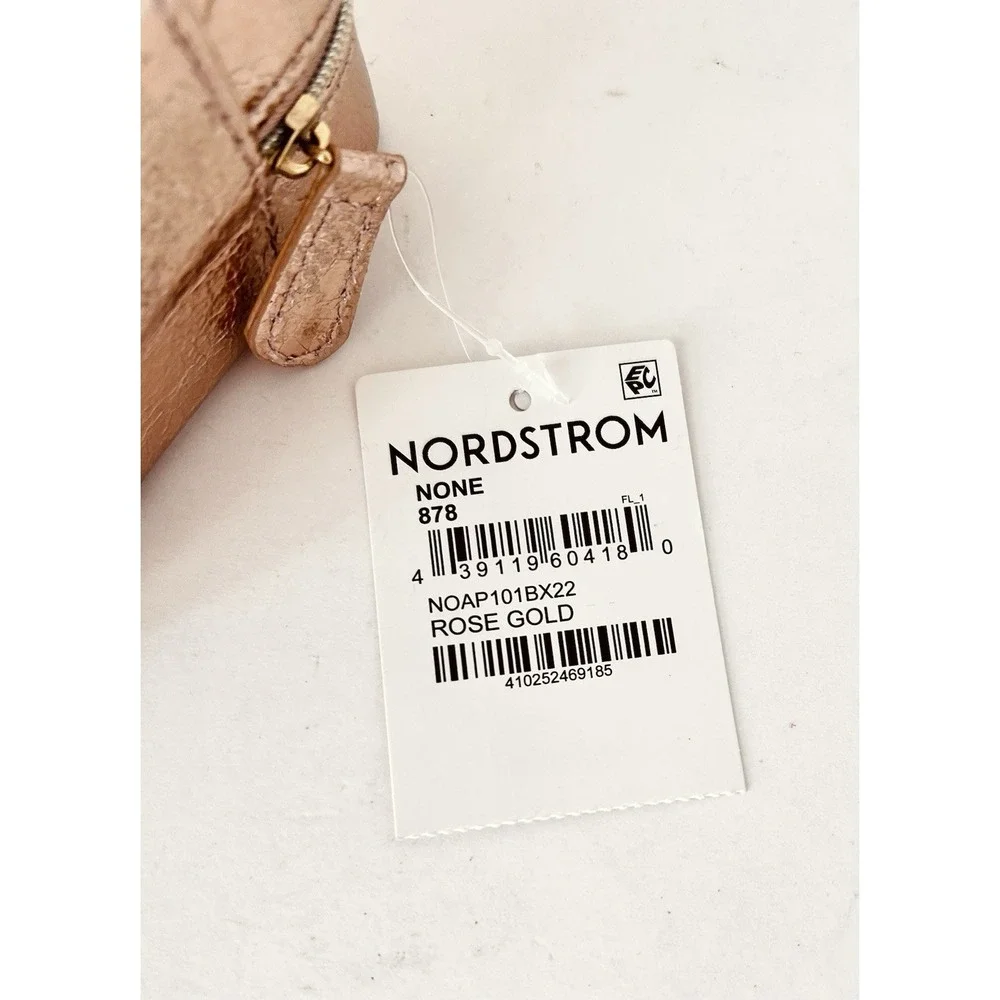 Nordstrom Rose Gold Square Jewelry‎ Travel Case Box 4.5